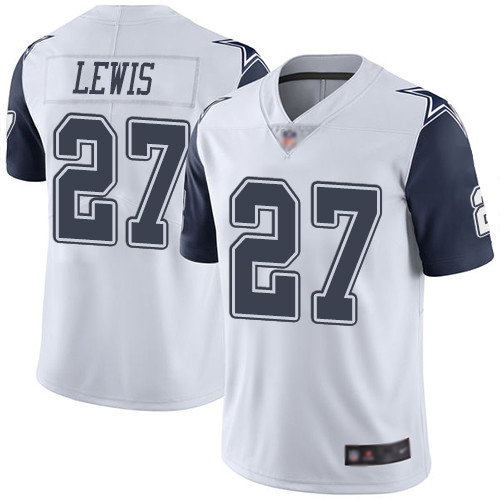 Men Dallas Cowboys Limited White Jourdan Lewis 27 Rush Vapor Untouchable NFL Jersey